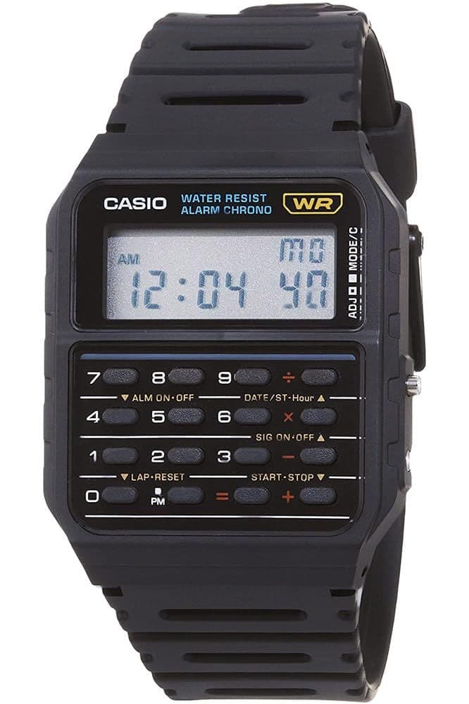 Casio CA53W — цифровые часы-калькулятор