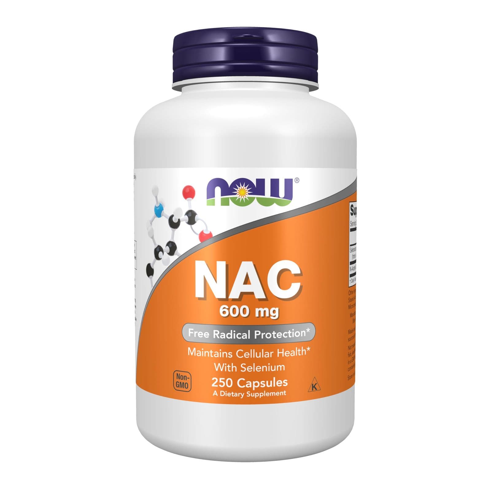NOW Foods — NAC (N-atsetiltsistein) 600 mg, 250 kapsula