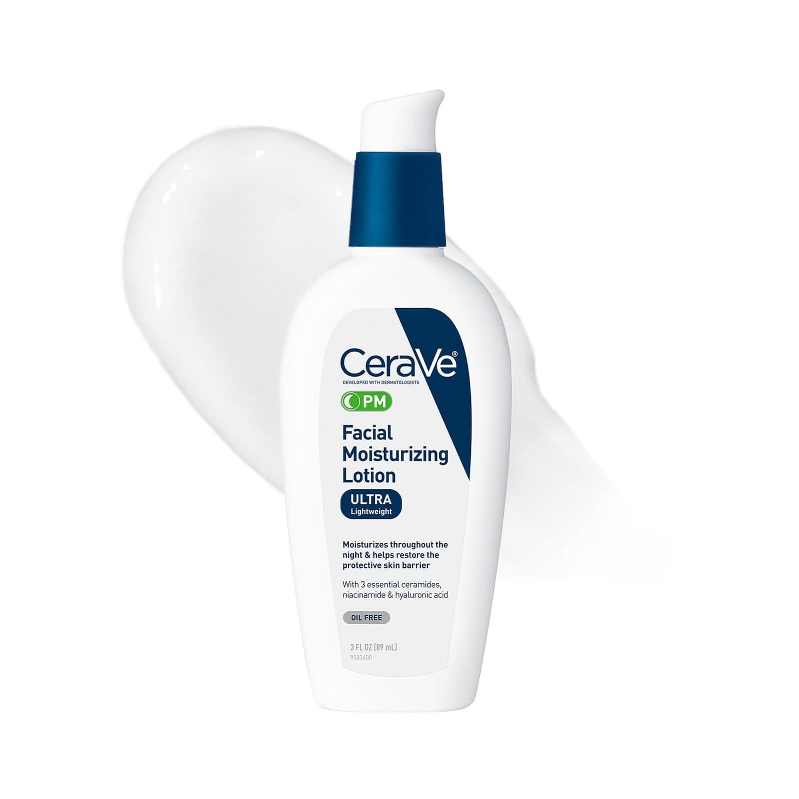 CeraVe PM — ночной увлажняющий лосьон для лица, 89 мл
