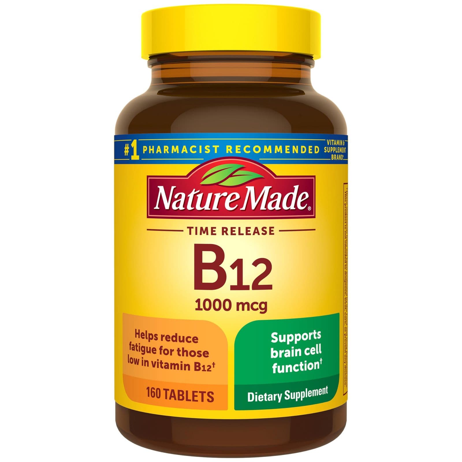 Nature Made — витамин B12 1000 мкг, 160 таблеток