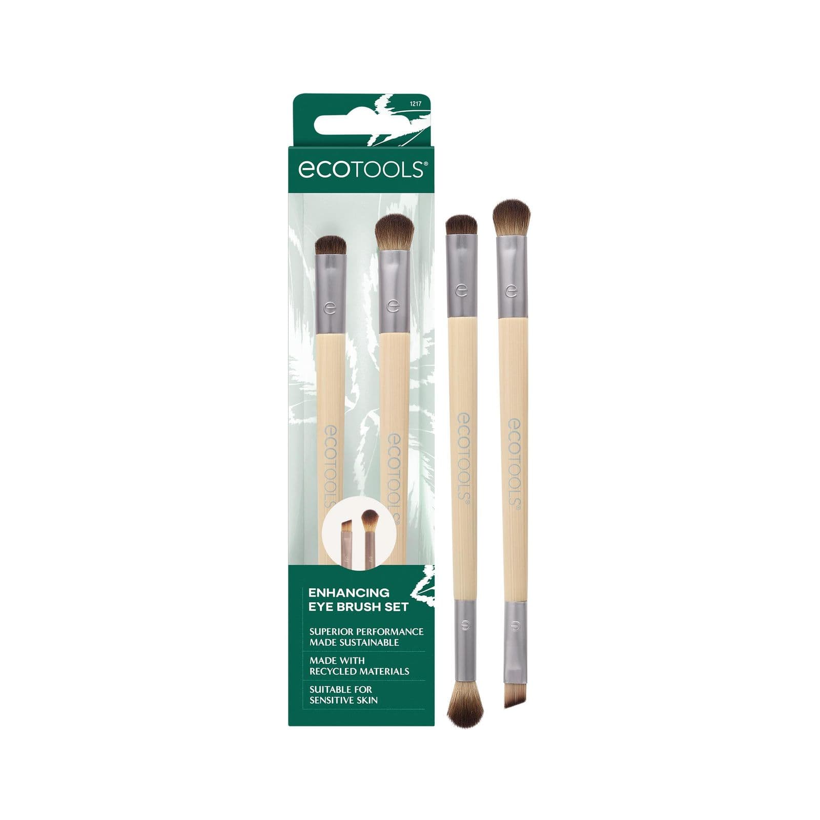EcoTools Eye Brush Set — кисти для макияжа глаз, двусторонние