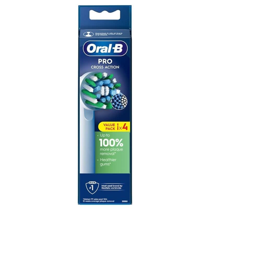 Oral-B CrossAction — elektr cho'tka uchun almashtiriladigan nasadkalar, 4 dona