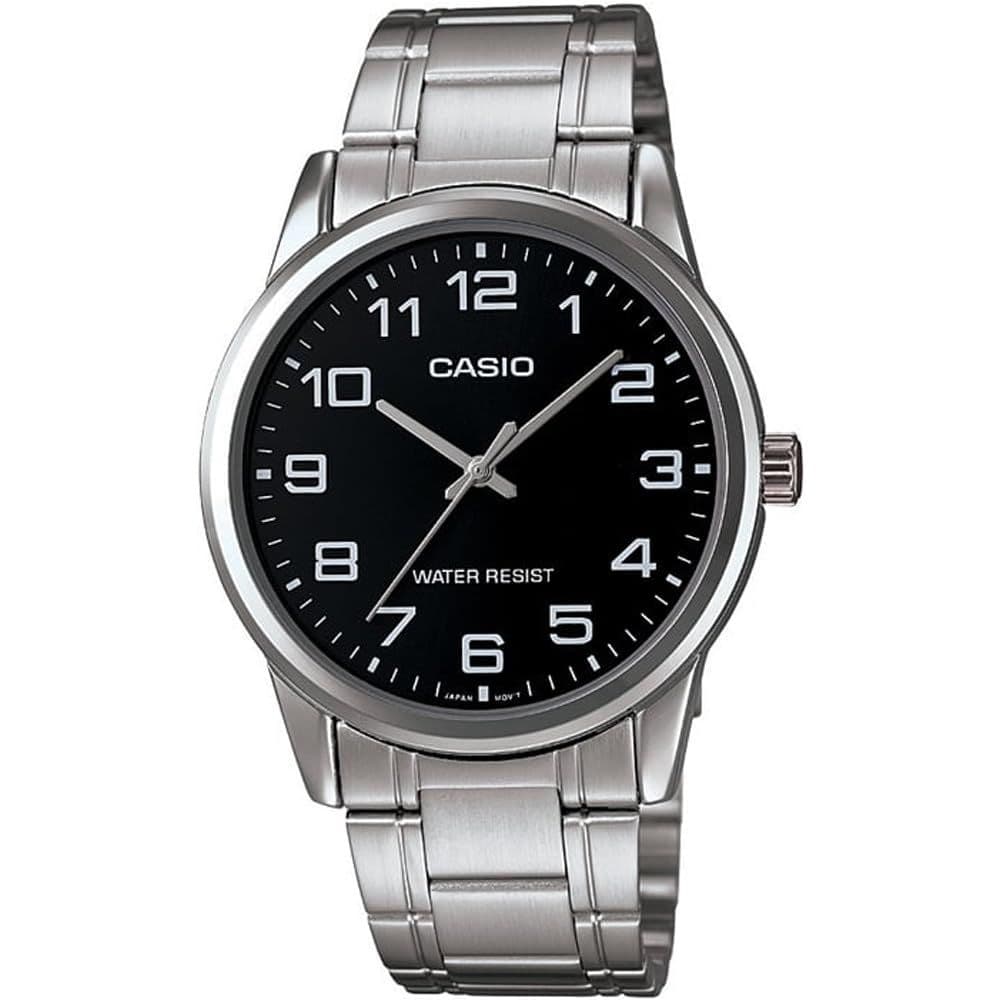 Casio MTP-V001D-1B — мужские часы, стальной браслет