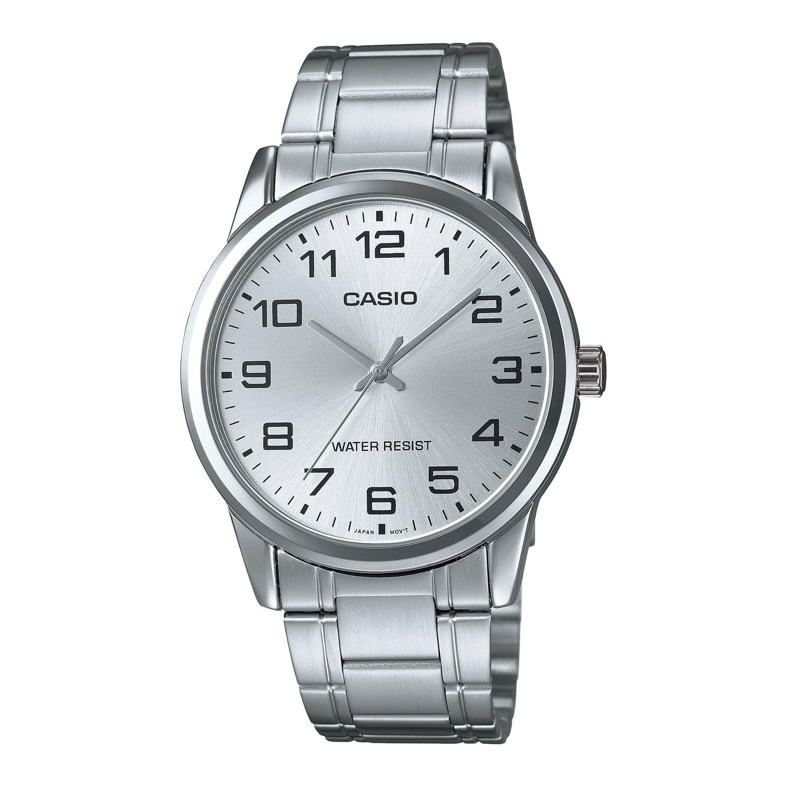 Casio MTP-V001D-7B — мужские часы, серебристый циферблат