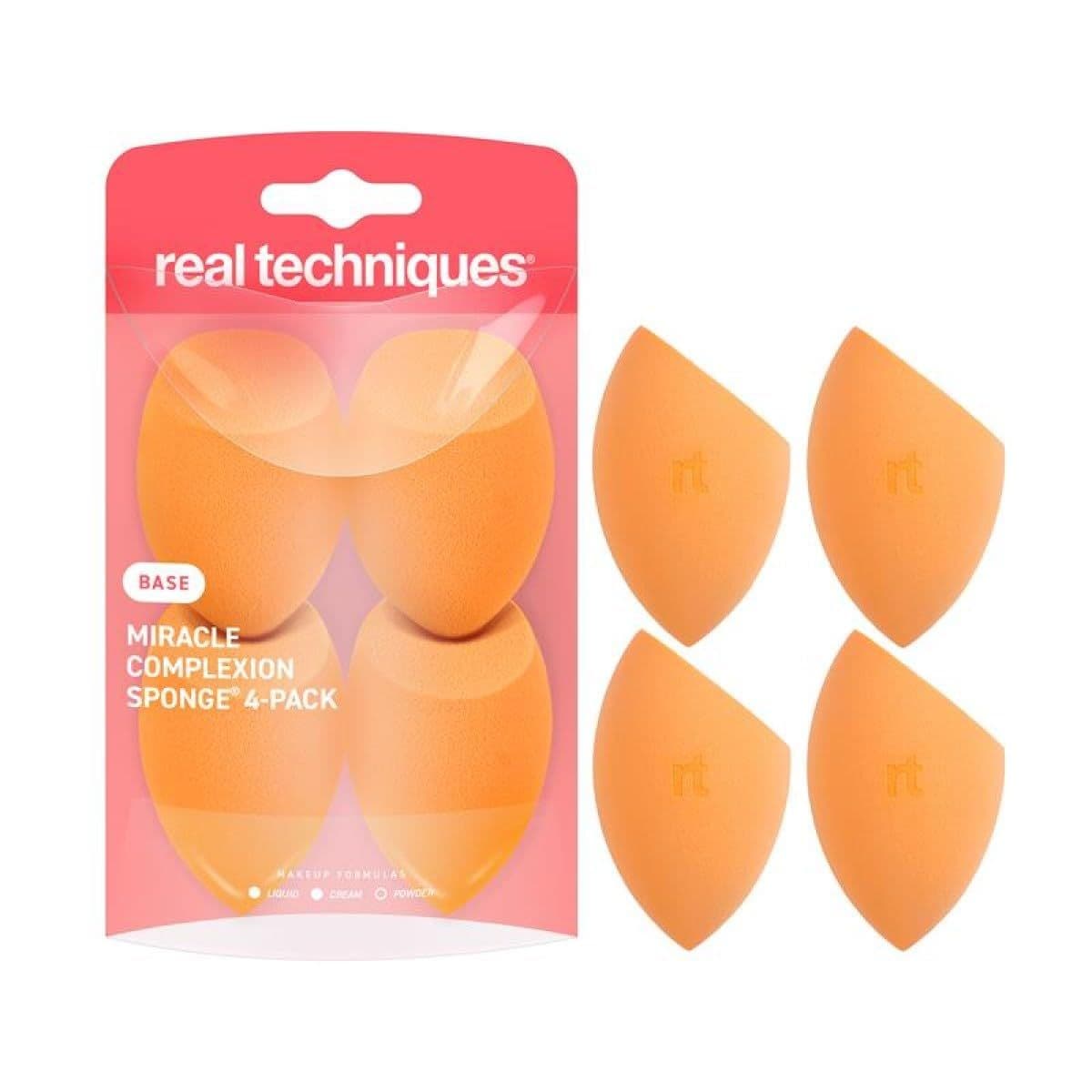 Real Techniques Miracle Sponge 4 Pack — спонжи для тона, 4 шт