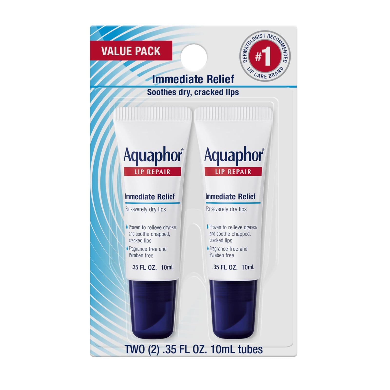 Aquaphor Lip Repair Ointment — бальзам-мазь для губ, 2 шт