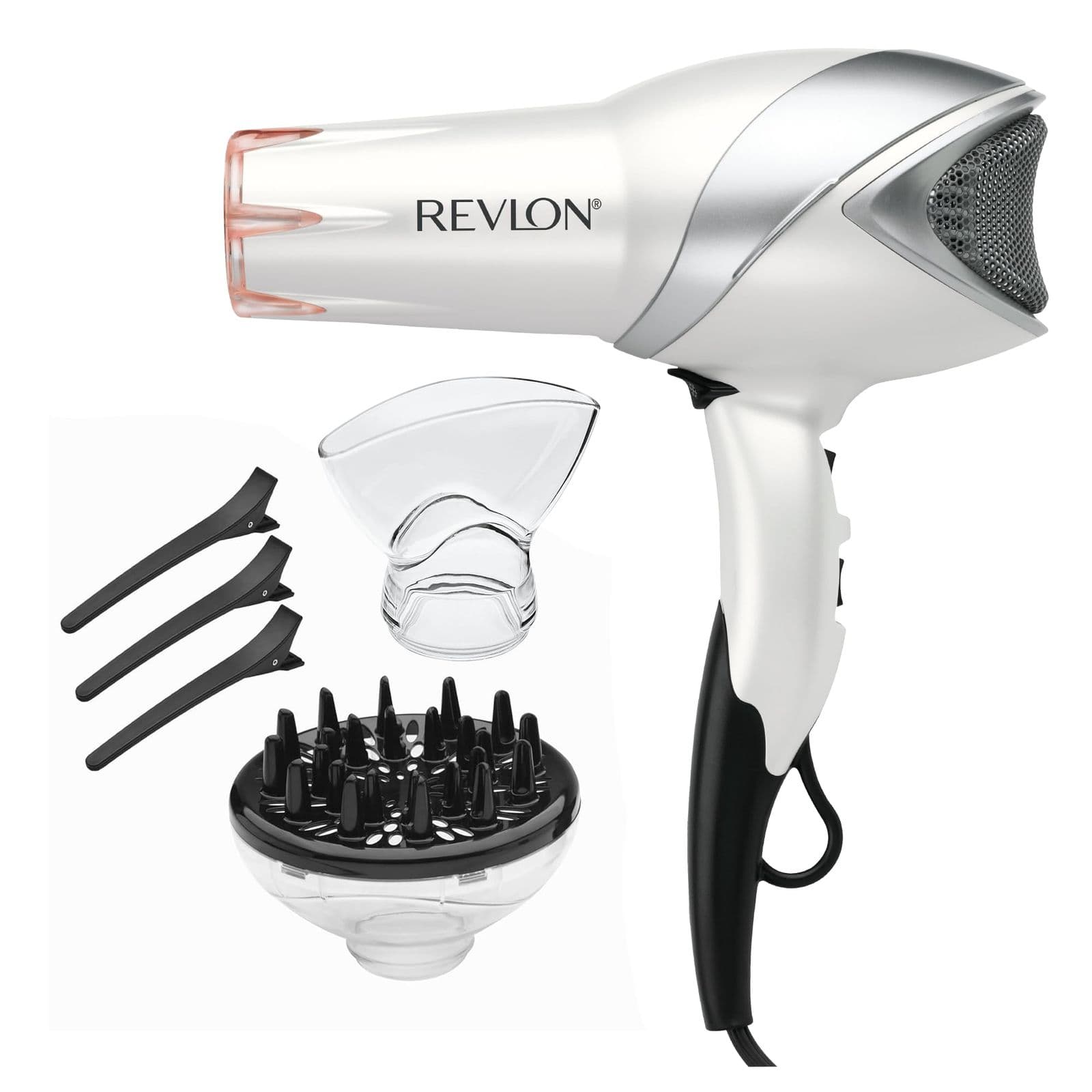Revlon Infrared Ionic — фен, 1875Вт, с диффузором и концентратором