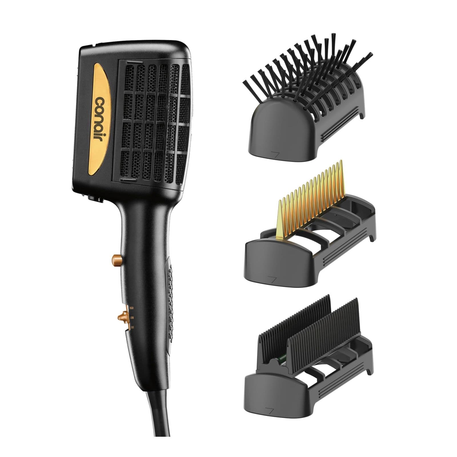Conair 3-in-1 Styling Dryer — фен, 1875В ва 3 насадка