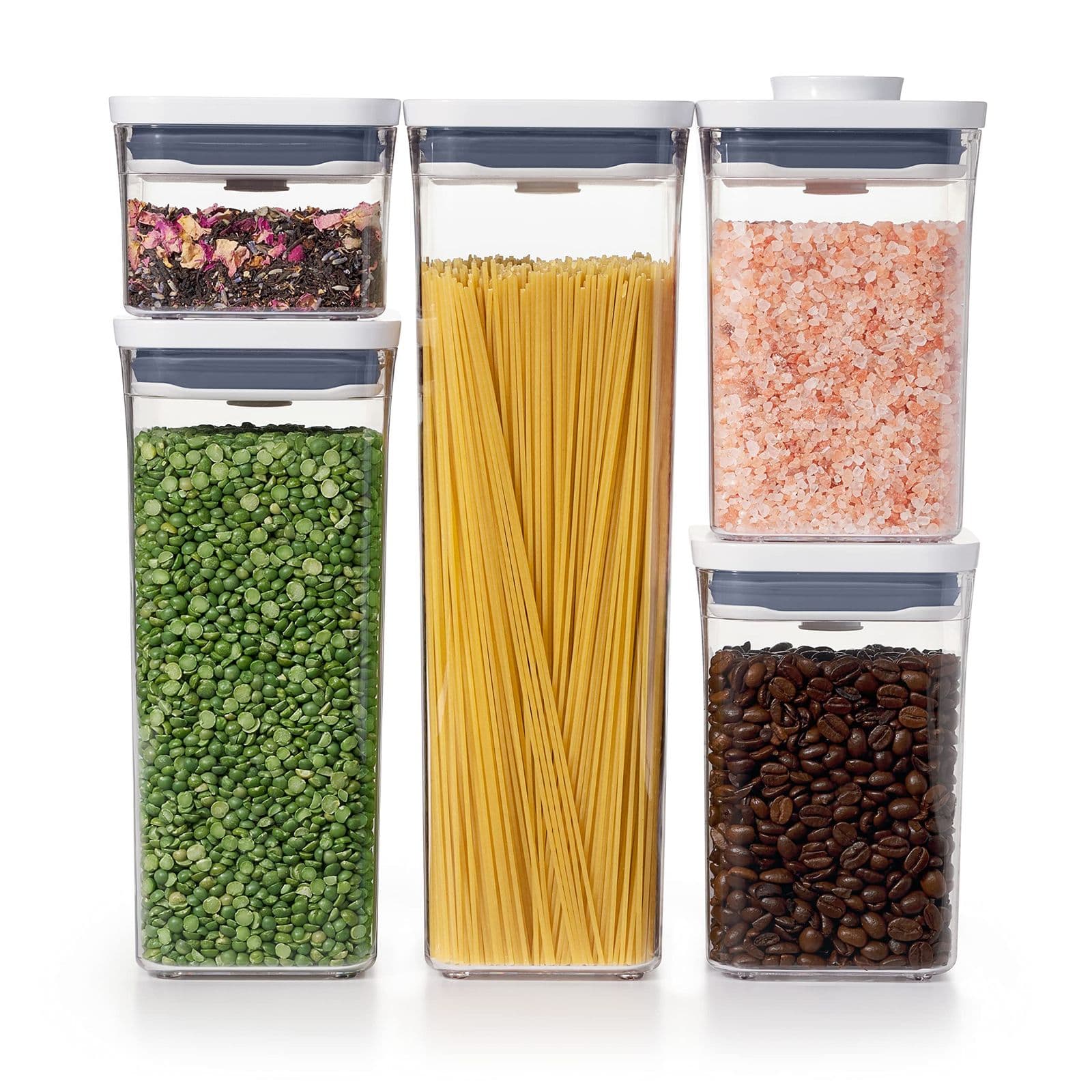 OXO POP 5-Piece Set — набор емкостей для герметичного хранения