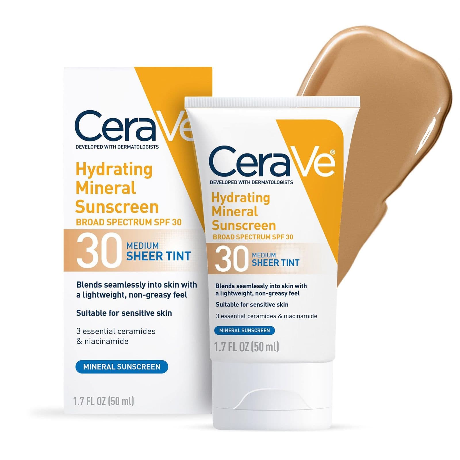 CeraVe Hydrating Mineral SPF 30 — тонирующий солнцезащитный крем