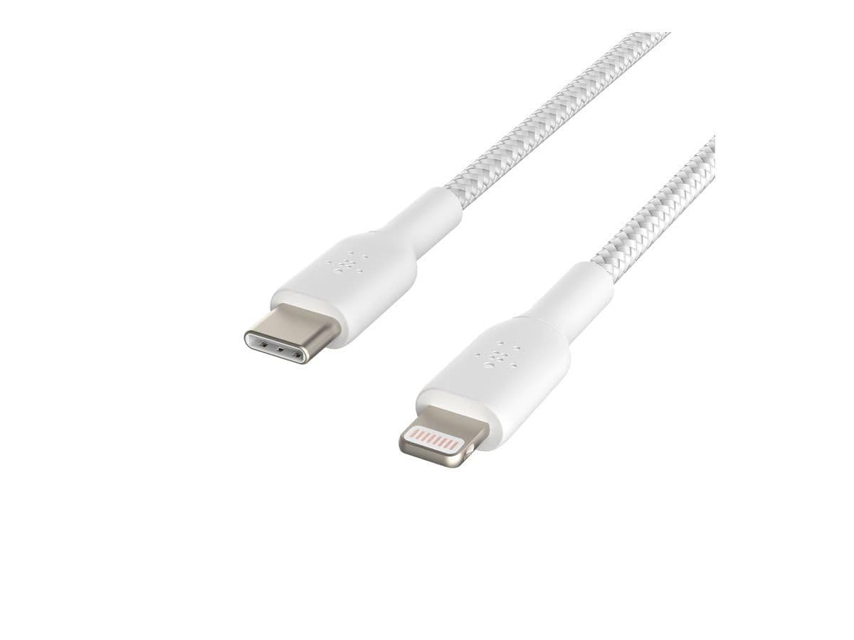 Belkin BoostCharge — 18W quvvatli USB-C–Lightning kabeli, 6.6ft/2M
