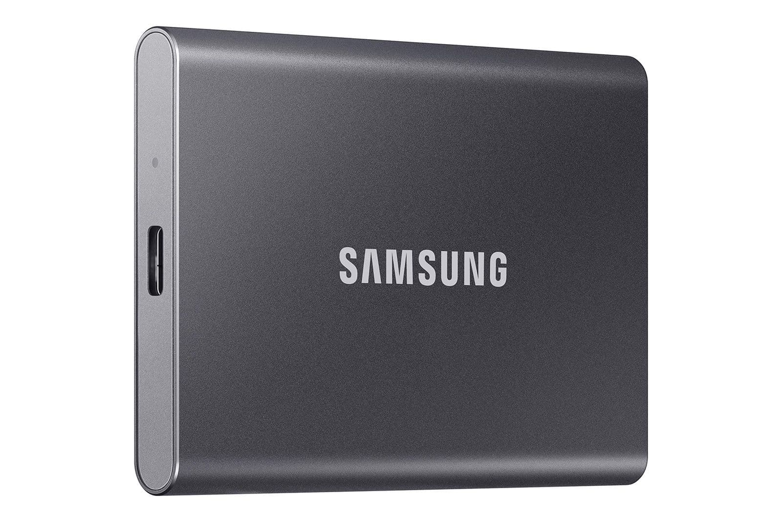 Портативный SSD Samsung T7, 1 ТБ, USB 3.2, серый