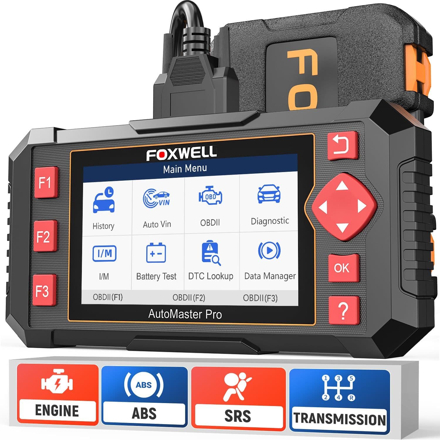 FOXWELL NT604 Elite — автосканер, для двигателя, ABS и SRS