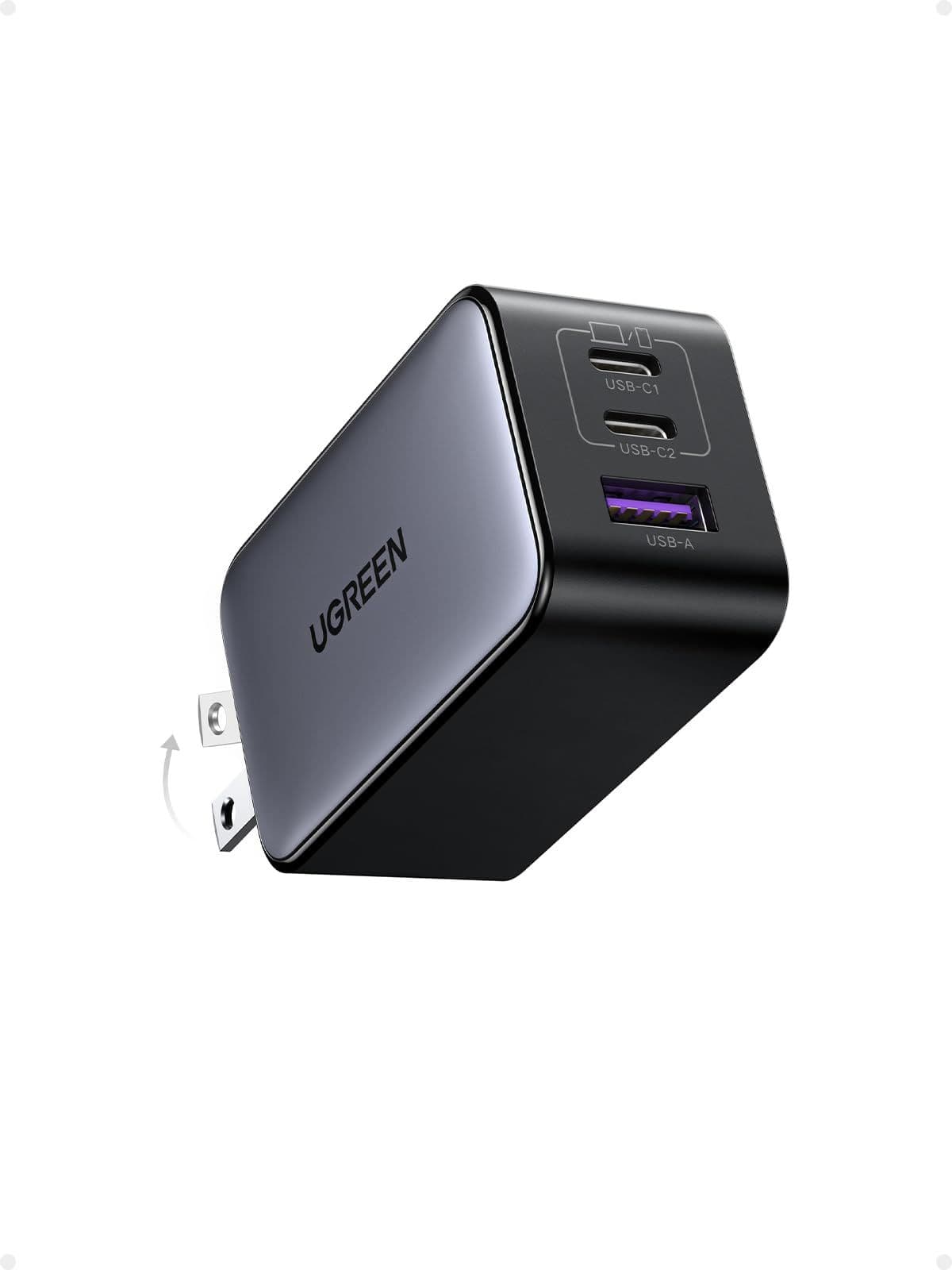 UGREEN Nexode 65W — зарядное устройство, 3 порта