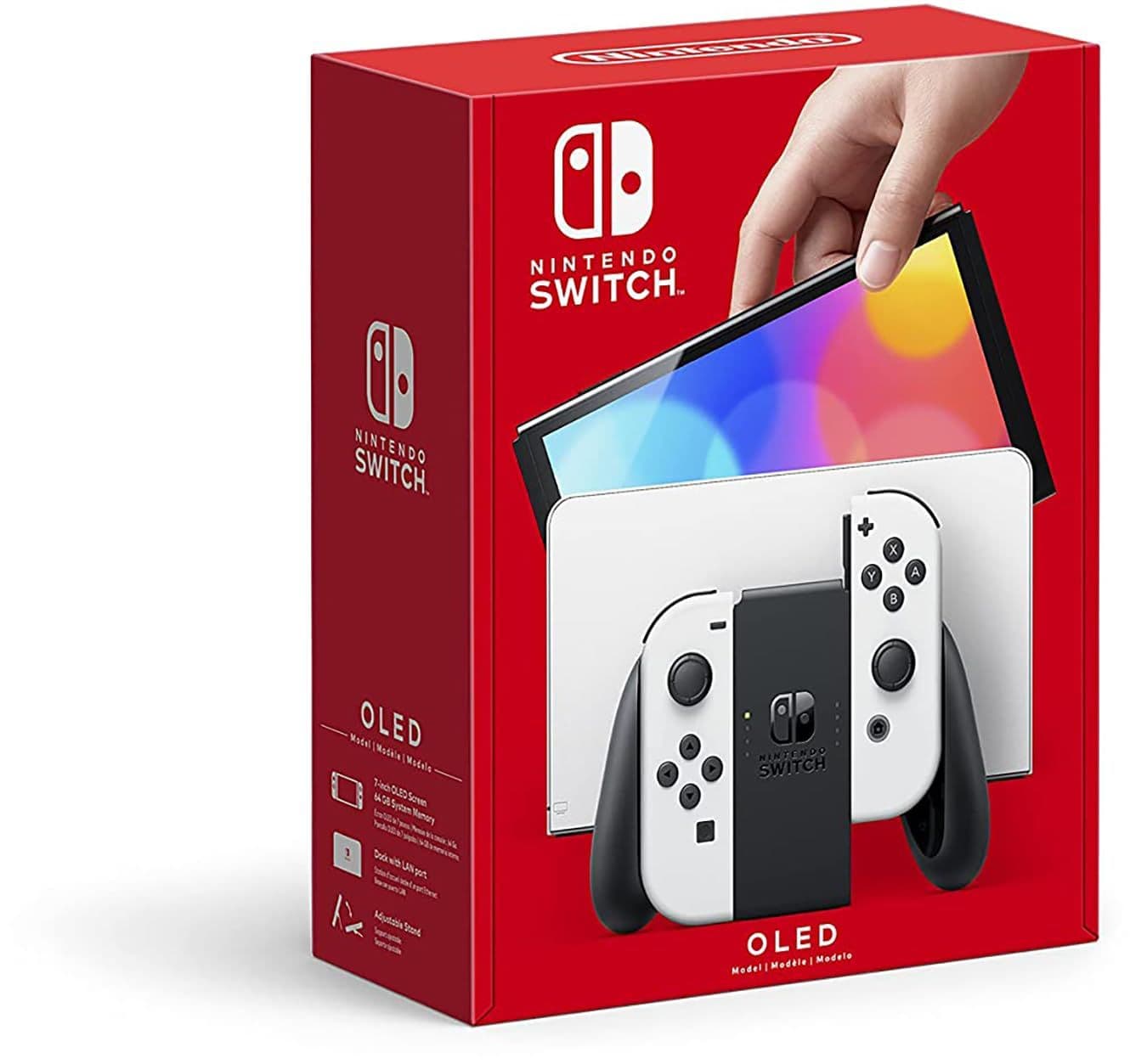 Игровая консоль Nintendo Switch (OLED), белая
