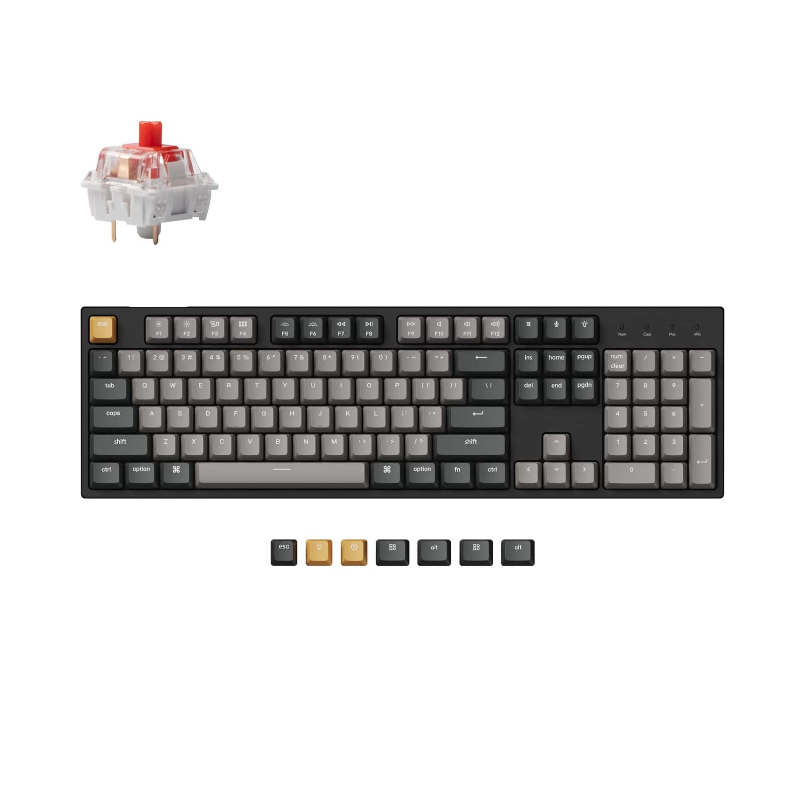Keychron C2 Pro — механическая клавиатура, полноразмерная