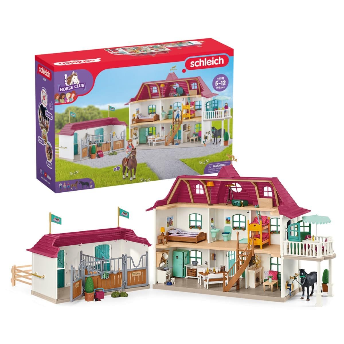 Schleich Horse Club 42551 — дом и конюшня для лошадей