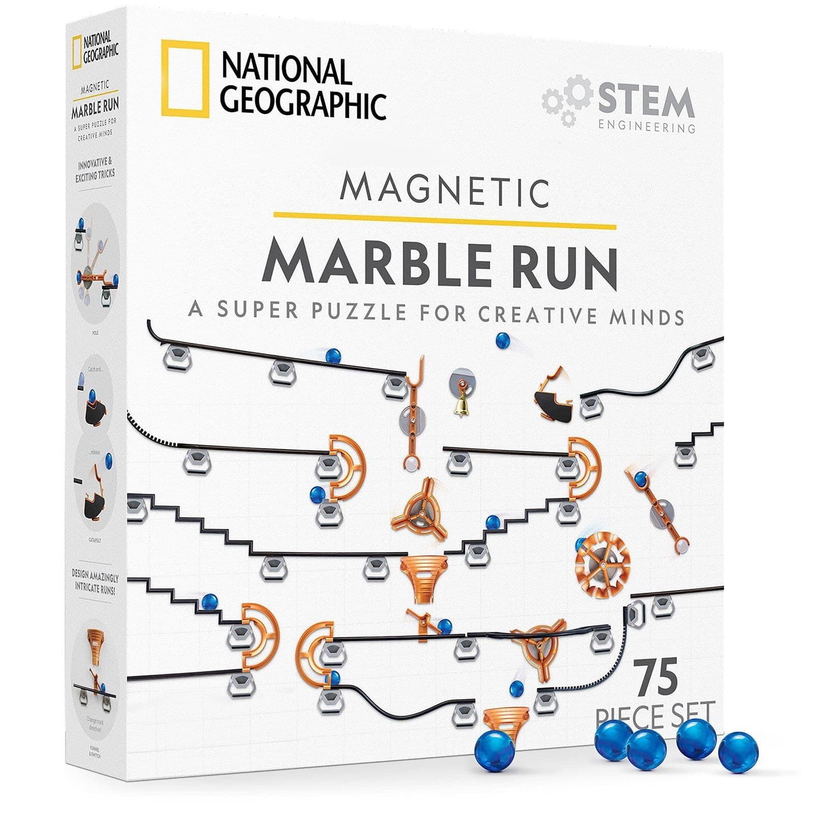 National Geographic Marble Run — магнитный трек, 75 деталей