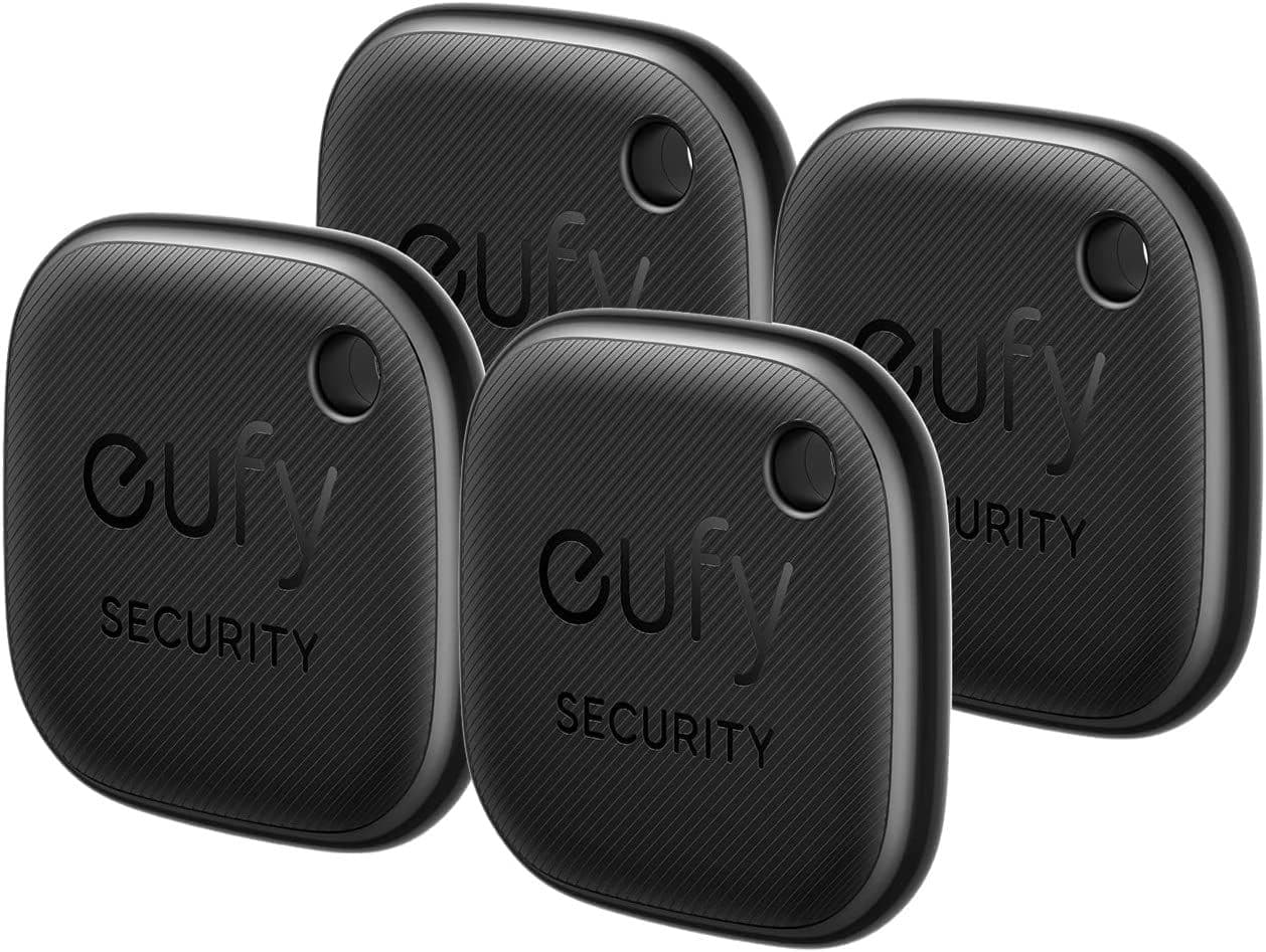 eufy SmartTrack Link — Bluetooth-метки для Apple Find My, чёрные, 4-Pack