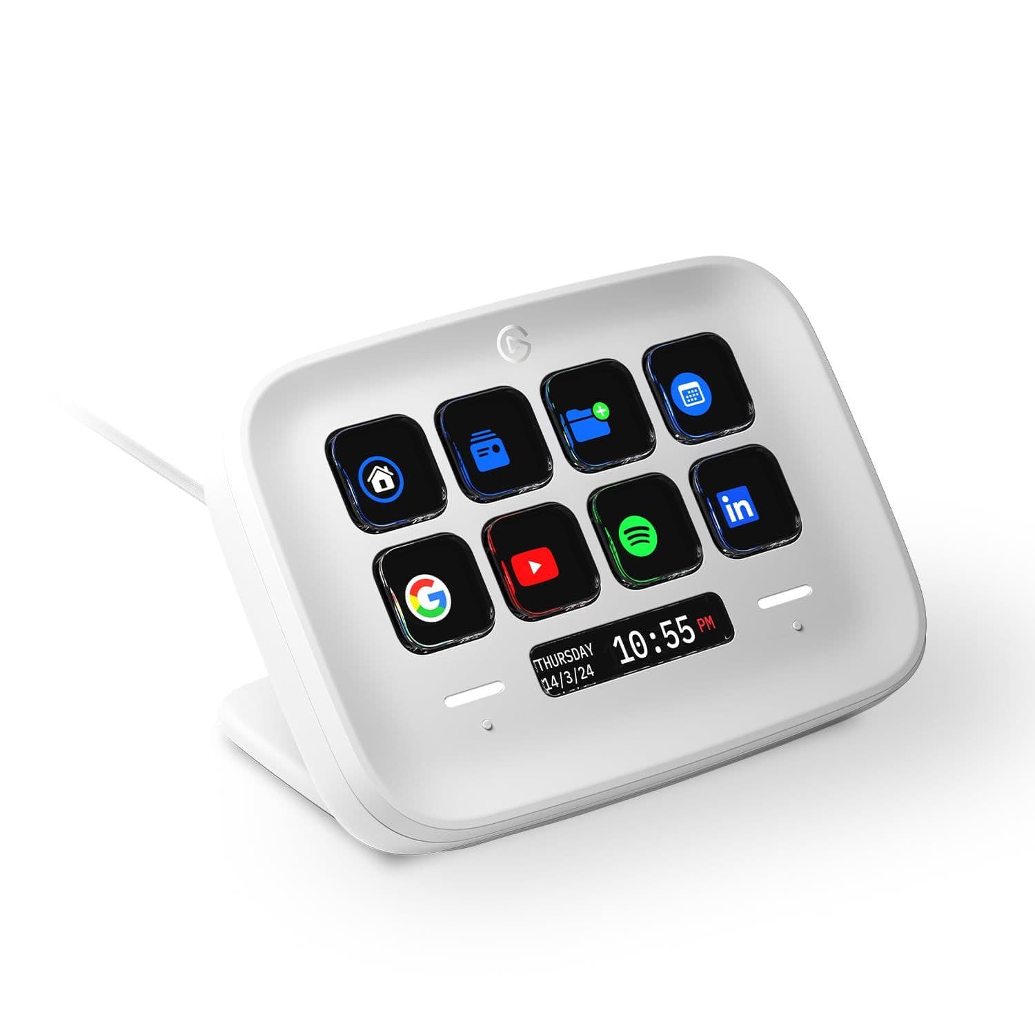Elgato Stream Deck Neo — 8 tugma va 2 sensor nuqtali boshqaruv paneli