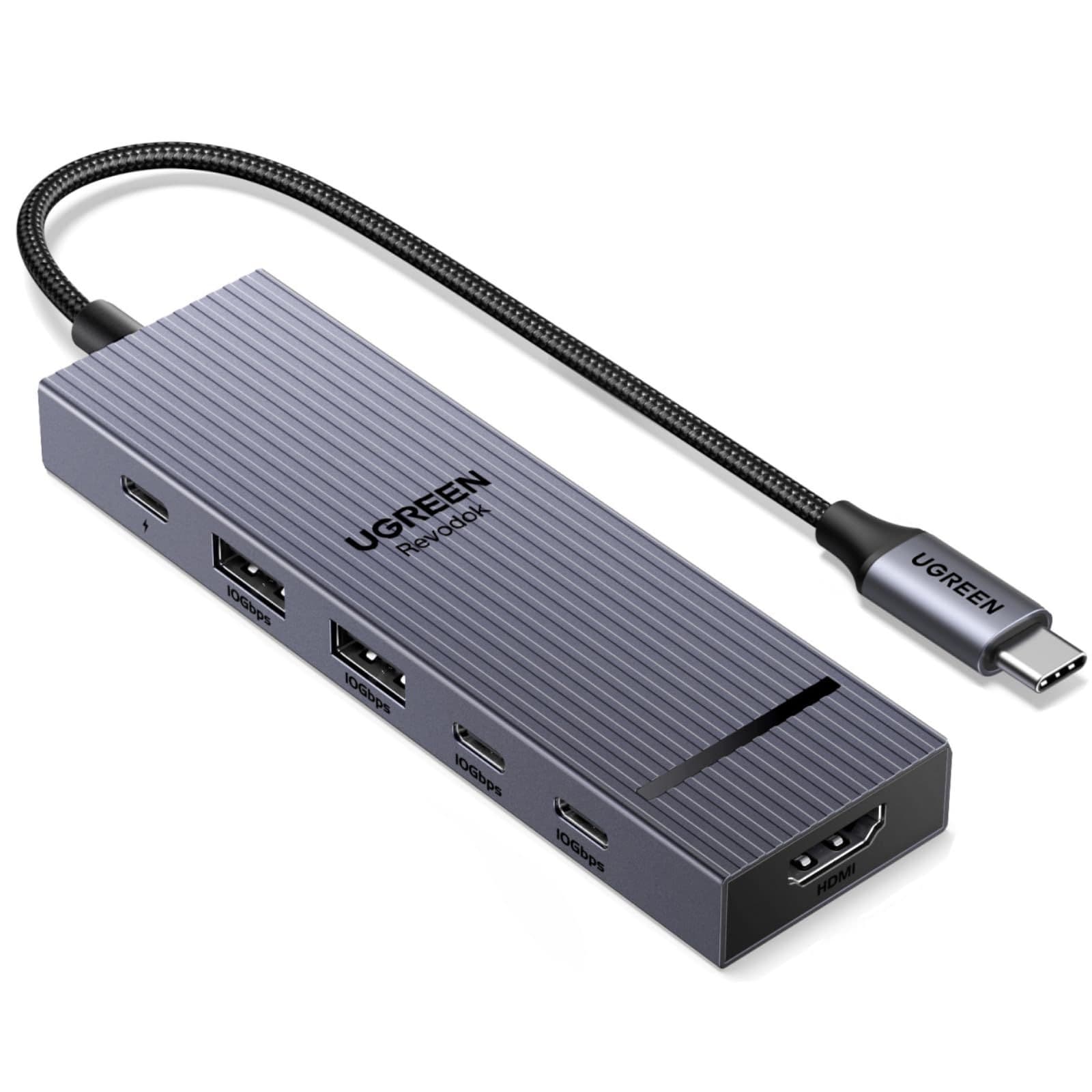 UGREEN Revodok Pro — 6-in-1 USB-C xab, 4K 60 Gts HDMI