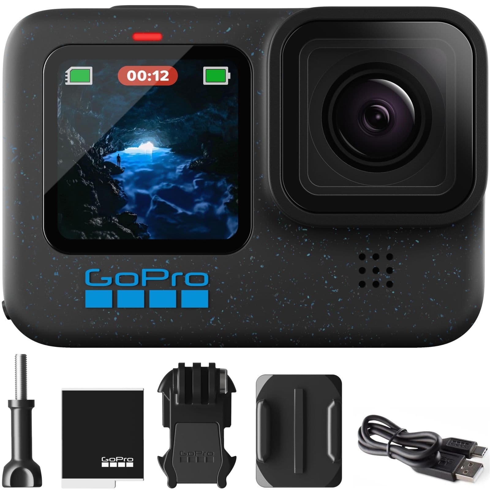 GoPro HERO12 Black — экшн-камера 5.3K с защитой от воды