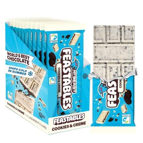 Feastables Cookies & Creme — шоколад, 10 плиток