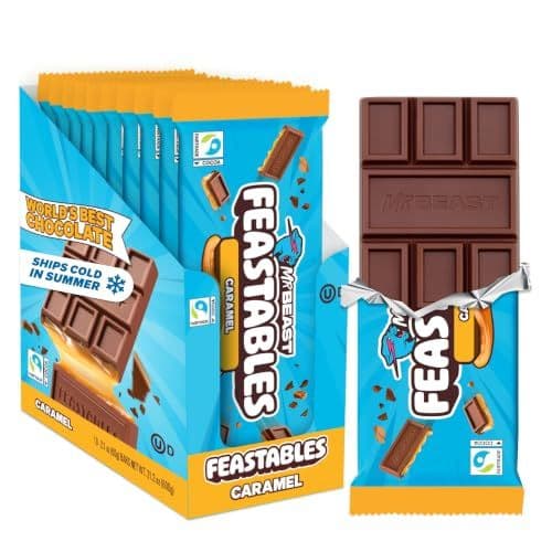 Feastables Caramel — шоколад, 10 плиток