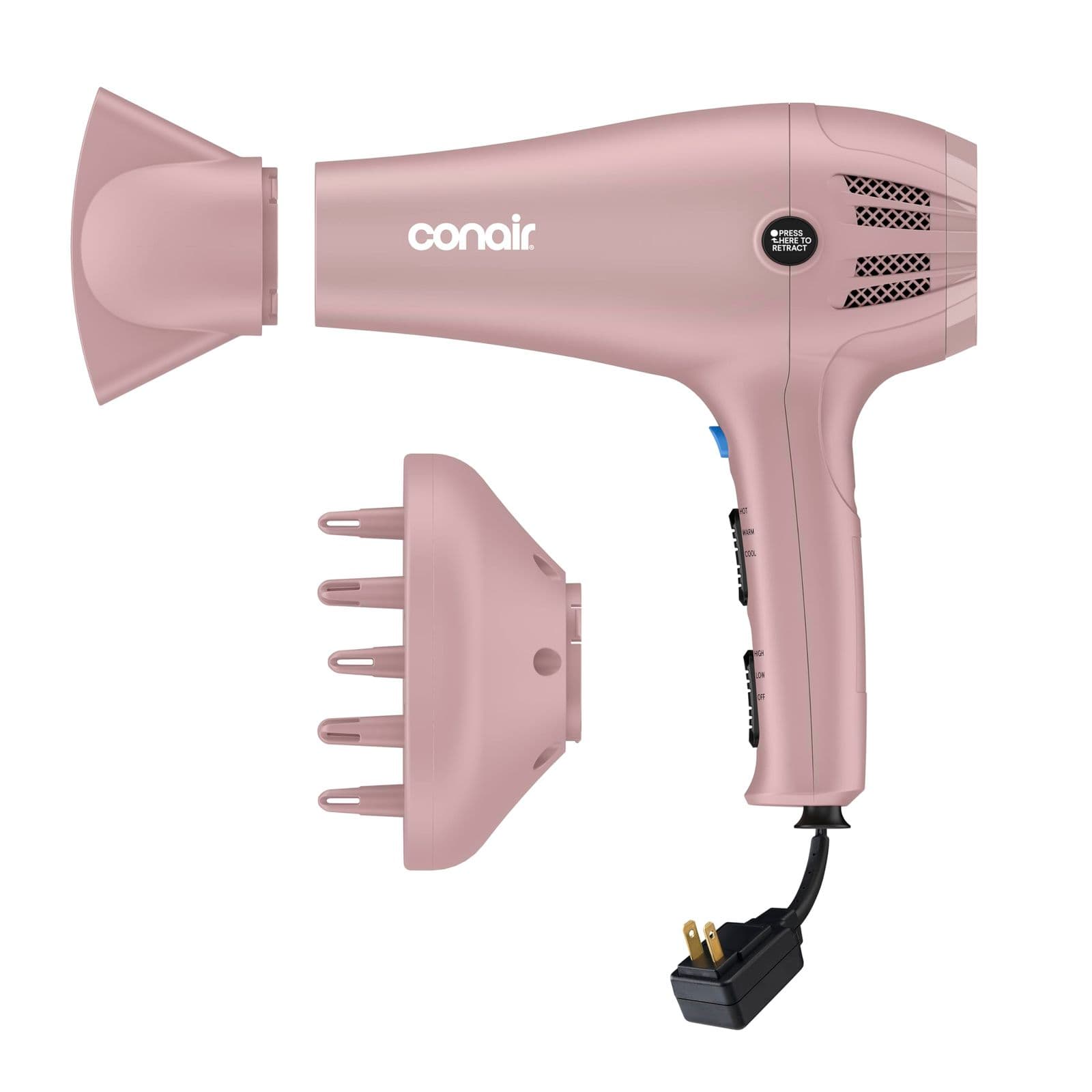 Conair Hair Dryer — фен, 1875 Вт, со складным проводом